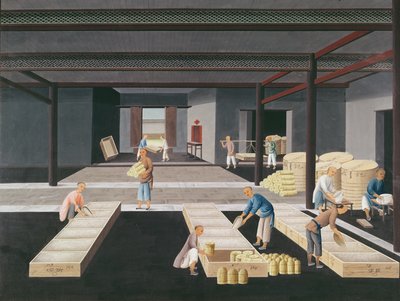 Emballage dans des caisses pour l